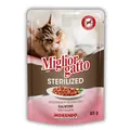 Корм вологий Morando Migliorgatto Sterilized для стерилізованих котів беззерновий лосось шматочки в желе, 85 г