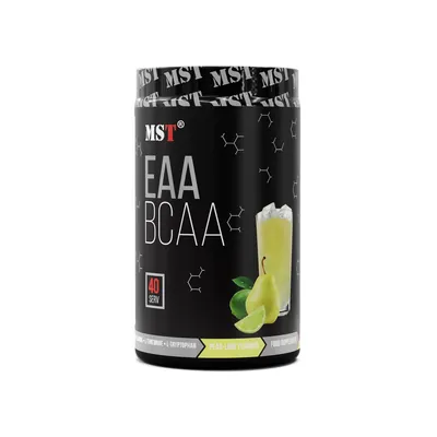 Комплекс амінокислот MST Nutrition BCAA & EAA Zero груша лайм, 40 порцій, 520 г