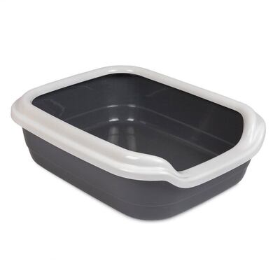 Туалет для кішок Природа PR241699 Comfort М Сірий 41 х 30 х 13,5 см