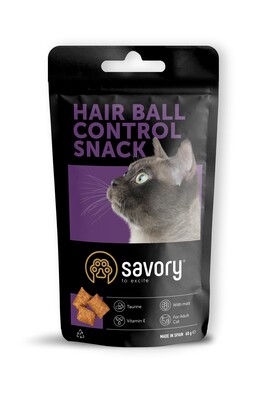 Лакомство для кошек Savory 31485 Подушечки для выведения шерсти, 60 г
