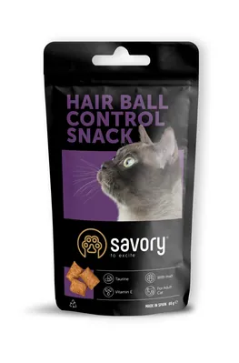 Ласощі для котів Savory 31485 Подушечки для виведення шерсті, 60 г