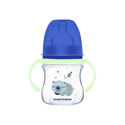 Пляшечка антиколікова Canpol Babies EasyStart Sleepy Koala 35/236_blu з широким отвором , 120 мл