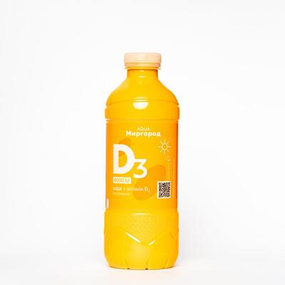 Вода питьевая Аква Миргород D3 4000 негазированная, 0,33 л