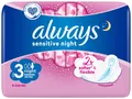 Прокладки гігієнічні Always Ultra Sensitive Night, 6 крапель, 3 розмір, 9 шт