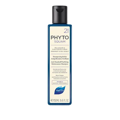 Шампунь Phyto Phytosquam очищуючий проти лупи для жирної шкіри, 250 мл