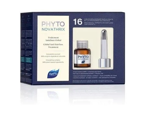 Ампули для волосся Phyto Novathrix проти випадіння, 12 шт х 3,5 мл