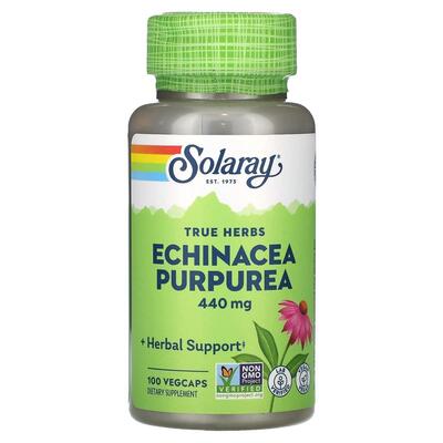 Эхинацея пурпурная Solaray Echinacea purpurea 440 мг, 100 капсул