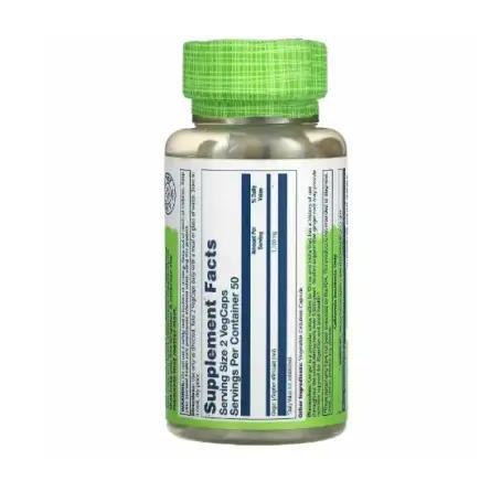 Имбиря корень Solaray Ginger Root 550 мг, 100 капсул