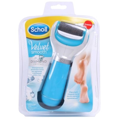 Пилка роликовая электрическая Scholl Velvet Smooth для удаления загрубевшей кожи ступней