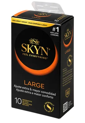 Презервативи Skyn Large ультратонкі безлатексні XL, 10 штук