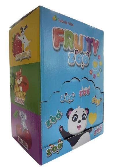 Леденцы Табула Вита Fruity Zoo с витаминами с ароматом фруктов №150
