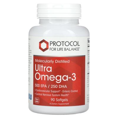 Омега-3 Ультра Protocol for Life Balance Ultra Omega-3 500 ЭПК/250 ДГК, 90 гелевых капсул