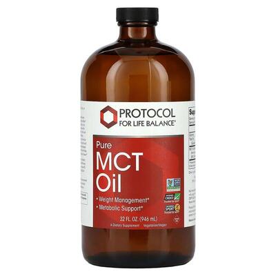 Масло MCT Protocol for Life Balance Pure MCT Oil чистое, 946 мл