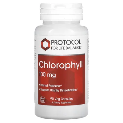 Хлорофіл Protocol for Life Balance Chlorophyll 100 мг, 90 вегетаріанських капсул