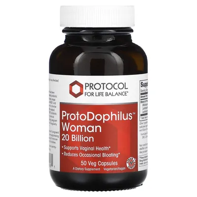 Пробіотики для жінок Protocol for Life Balance ProtoDophilus Woman 20 млрд КУО, 50 веганських капсул