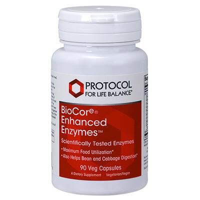 Травні ферменти широкого спектру Protocol for Life Balance BioCore Enhanced Enzymes, 90 веганських капсул