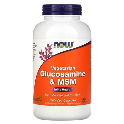 Хондропротектор NOW Glucosamine & MSM капсулы №240