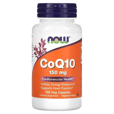 Коэнзим Q10 NOW CoQ10 150 мг веганские капсулы №100