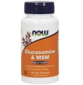 Хондропротектор NOW Glucosamine & MSM капсулы №60