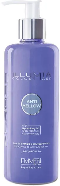 Маска для волосся Emmebi Italia Illumia Color Mask Anti Yellow сяюча тонуюча Антижовта, 300 мл