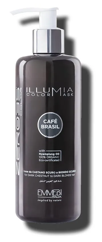 Маска для волосся Emmebi Italia Illumia Color Mask Cafe Brasil сяюча тонуюча Бразильська кава, 300  мл