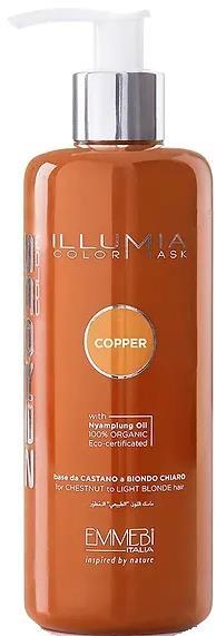 Маска для волос Emmebi Italia Illumia Color Mask Cooper сияющая тонирующая Медь, 300 мл