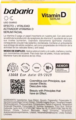 Сироватка для обличчя Babaria Vitamin D, 30 мл