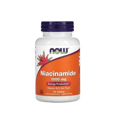Ниацинамид NOW Niacinamide 1000 мг, 90 таблеток