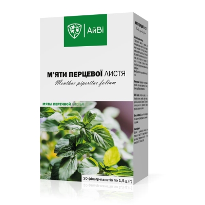 Мяты перечной листья по 1.5 г №20 в фил.-пак. ТМ АйВи