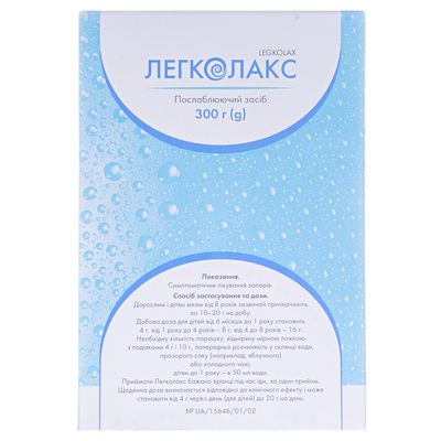 Легколакс порошок д/ор. р-ра  по 300 г в бан. полиэт.