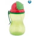 Поїльник Canpol babies 56/113_gre спортивний з обертаючою кришкою і трубочкою зелений, 370 мл