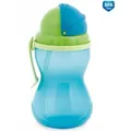 Поїльник Canpol babies 56/113_gre спортивний з обертаючою кришкою і трубочкою зелений, 370 мл
