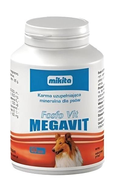 Вітаміни Mikita Фосфо-Віт Мегавіт для собак, 50 таблеток