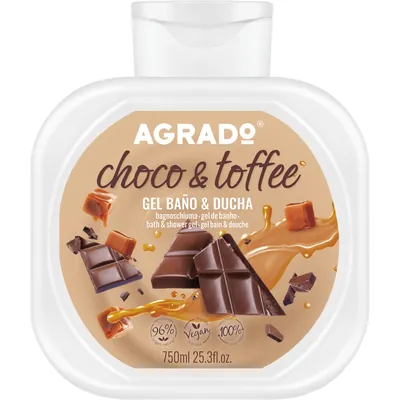 Гель для душу і ванни Agrado Choco & Toffee, 750 мл