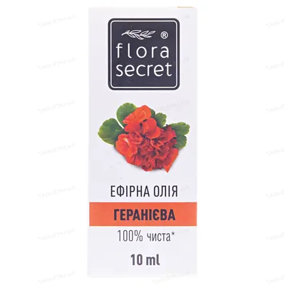 Олія ефірна Flora Secret геранієва, 10 мл