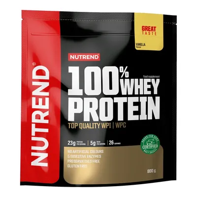 Протеїн сироватковий змішаний Nutrend 100% Whey Protein ваніль, 800 г