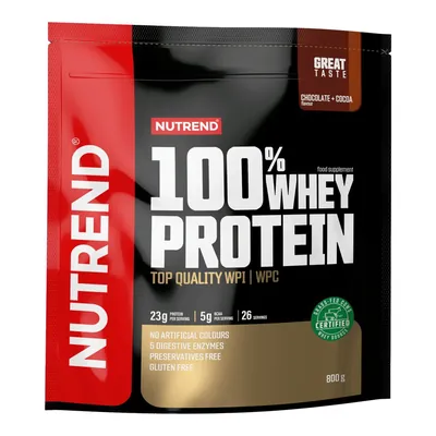 Протеїн сироватковий змішаний Nutrend 100% Whey Protein шоколад-какао, 800 г