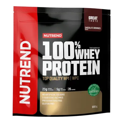 Протеїн сироватковий змішаний Nutrend 100% Whey Protein шоколадний брауні, 800 г