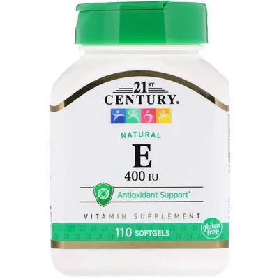 Вітамін Е 400 21st Century Vitamin E 400, 110 капсул