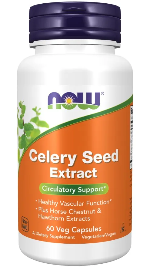 Селери насіння екстракт NOW Celery Seed Extract вег. капсули №60