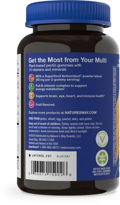 Мультивітаміни для чоловіків 50+ Nature's Way Alive! Men’s 50+ Gummy Multivitamin, 60 жувальних таблеток