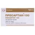 Пресартан-100 таблетки, в/плів. обол. по 100 мг №30 (10х3)