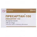 Пресартан-100 таблетки, в/плів. обол. по 100 мг №30 (10х3)
