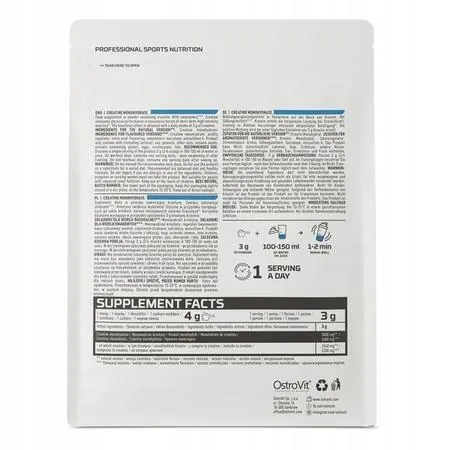 Креатин моногідрат OstroVit Creatine Monohydrate без смаку, 300 г