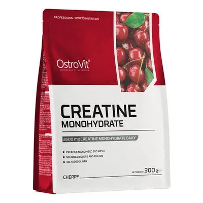 Креатин моногідрат OstroVit Creatine Monohydrate вишня, 300 г