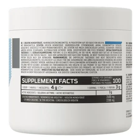 Креатин моногідрат OstroVit Creatine Monohydrate вишня, 300 г