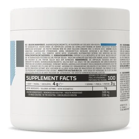 Креатин моногідрат OstroVit Creatine Monohydrate зелене яблуко, 300 г