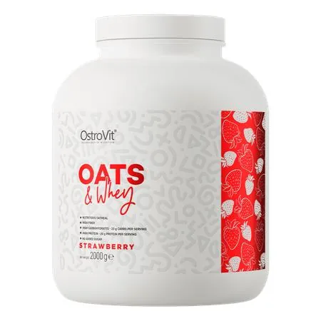 Суміш протеїнова OstroVit Oats & Whey полуниця, 2000 г