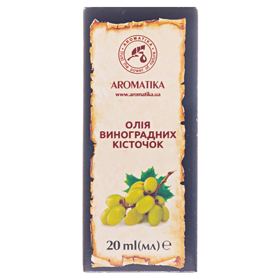 Масло растительное Ароматика Виноградных косточек, 20 мл