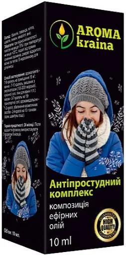 Композиція ефірних олій Aroma kraina Антипростудний комплекс , 10 мл